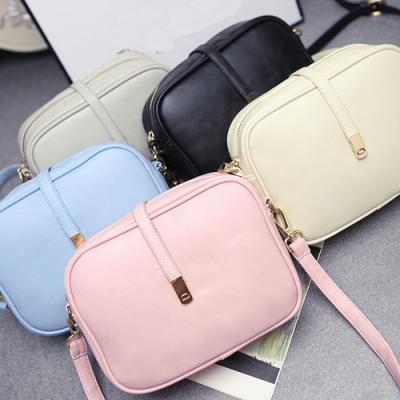 China different colors PU Leather shoulder for girls summer styles bolsas de mensajero for sale