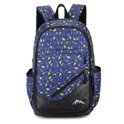 China Nylon Casual shcool  Backpack for kids blue camouflage with triangle for sale