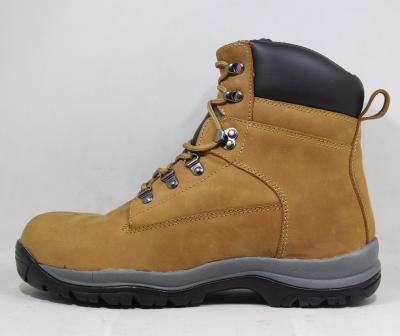 China Full Toe Tough Steel Toe Oil Grain Safety Work Leather Leather Boots for sale