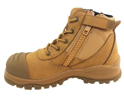 China Australia Breathable Breathable Safety Shoes With Toe / Steel Safety Shoes With Brand Zipper for sale