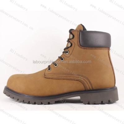 China Steel Toe Leather Steel Toe Nubuck Safety Boots/Steel Toe Work Boots for sale