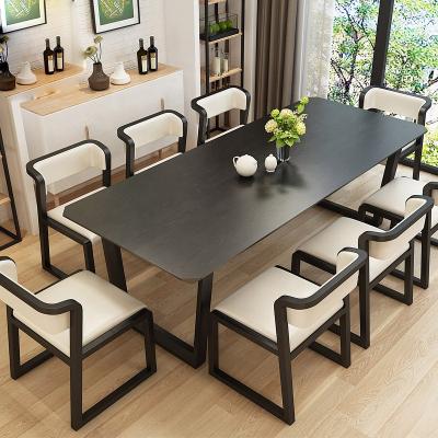 China Eco-friendly European Style Competitive Price Wooden Table Top Dining Table for sale