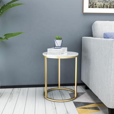 China Latest Cheap Price Stainless Steel Base Marble Table Gold Top Coffee Table Eco - Friendly for sale