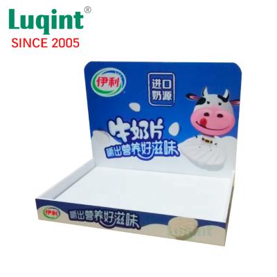 China Promotion Snack PVC Show Retail Cardboard Counter Display Stands 3021110402 for sale