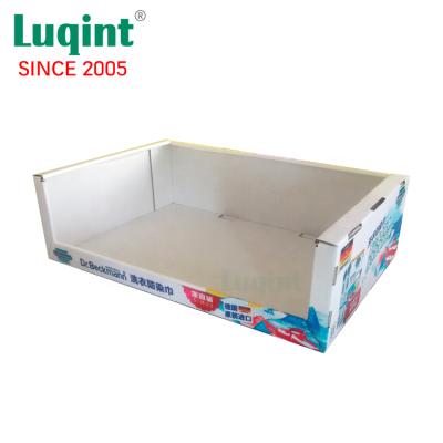 China Cheap Promotion Cardboard Counter PDQ Cardboard Display Stands For Washing Products 3021110209 for sale