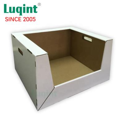 China Pdq Custom PDQ Display Counter Display Box Supermarket Cardboard Countertop 3021110208 for sale