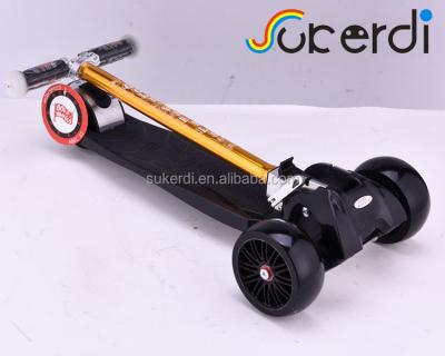 China PU wheels Christmas gift new mini big wheel foot to push pro kids aluminum folding scooter for sale