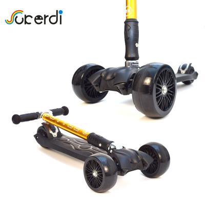 China Chinese PU Wheel Scooter Manufactures Wholesale Big Wheel Kids Kick Scooter For Europe for sale