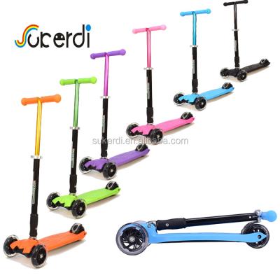 China PU CE EN71 tested niu kids age 4 wheel and foldable YES kick scooter child scooter for teenager for sale