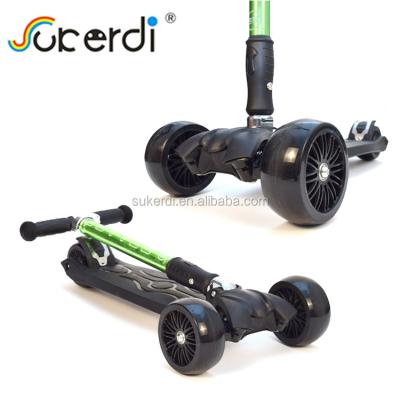 China High Rebound PU Wheels Iscoot Pro Amusement Three Wheel Kick Scooter Kid Age Scooter for sale