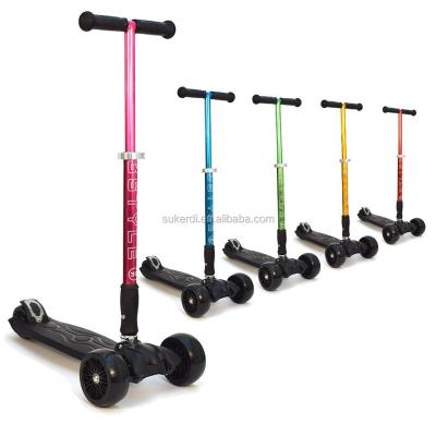 China High Rebound PU Wheels Sukerdi Big Wheel Kick Scooter Tilt Ride Steering Kids Kick Scooter For Spinning Kids Ages 6+ Older for sale