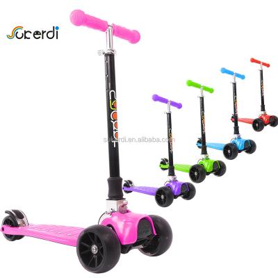 China High Rebound PU Wheels New CE Style Kids 3 Wheels Scooter Folding Scooter 2018 for sale