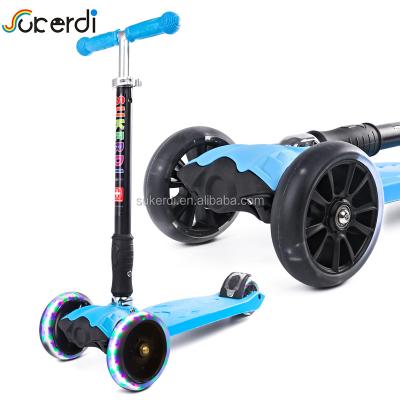 China PU new product child kick scooter/outdoor toys child scooter/three wheel big wheel scooters for sale for sale