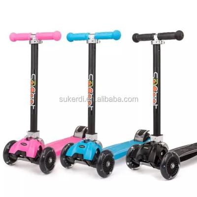 China PU ISCOOT PRO, GOLD WHEELS, OLLIE, L-Cruiser Kids Kick Folding Four Wheel Scooter for sale