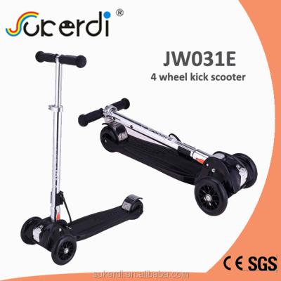 China PU Plated T Bar 80kg Max Load Foldable Kids Kick Scooter Portable Scooter for sale