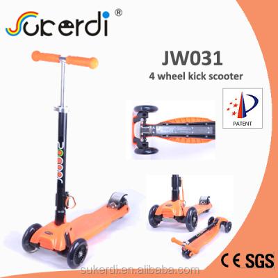 China 2014 PU Patent New Product High Quality Foldable Kids Kick Scooter 21st Scooter for sale