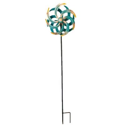 China Traditional Rusty Garden Outdoor Stake Wind Spinner 3d Parts Wholesale Custom Metal Ornaments 0.088CBM Multicolor Indoor & Outdoor, Outdoor for sale