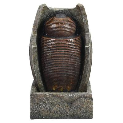 China JN200 Custom Resin MIT Drehender Kugel Exterior Wall Country Brunnen Fountain Indoor Waterfall for sale