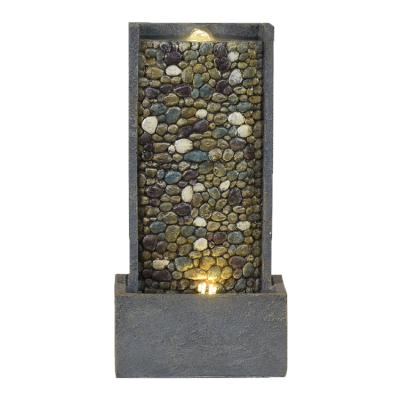 China Polyresin Water Fountains JN200 Country Fountain Feng Shui Tabletop Water Fountain Indoor Outdoor in Home for sale