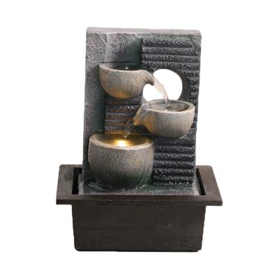 China Polyresin JN200 Pas Cher Outdoor Fountains Home Water Fountain Country Fountain Led Molds For Fountain for sale