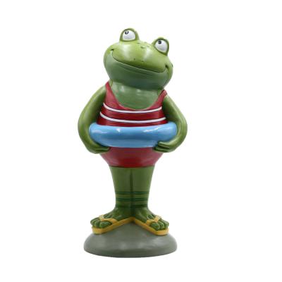 China Meditating figurines of Europe frog figurine home and garden decoration items for sale