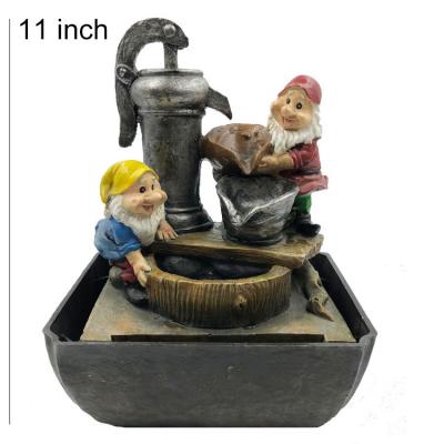 China Country Polyresin Fountains Garden Outdoor Resin Garden Water Fountain for sale