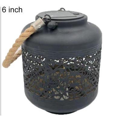 China Business Gift Solar Metal Garden Lantern Light and Camping Lantern for sale