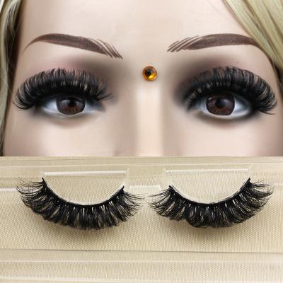 China Long QL5D39 Mink 10mm D False Eyelash 3d Natural Wholesale False Eyelashes Long Curl Strip Eyelash Russian Strip Lashes for sale