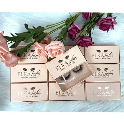 China B845 Delicate Wholesale Empty Private Label Eyelash Packaging Box Gold Stamping Drawer Wick Box for sale