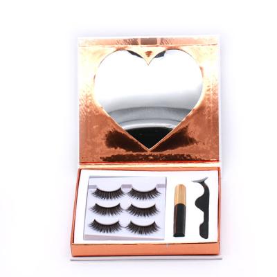 China B46 Hitomi Luxury Private Label Packaging Box Private Label Eyelash Box Magnetic Lash Box Paper Wick Box With Mirror for sale