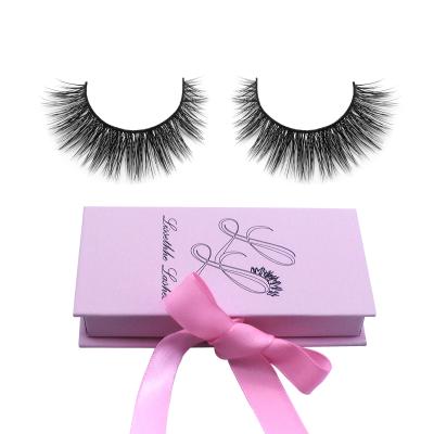 China Wholesale Natural Soft Private Label 4D-002 Handmade Own Brand 3D 4D 5D Fluffy Faux Mink Real Mink Eyelashes Lashes Vendor for sale