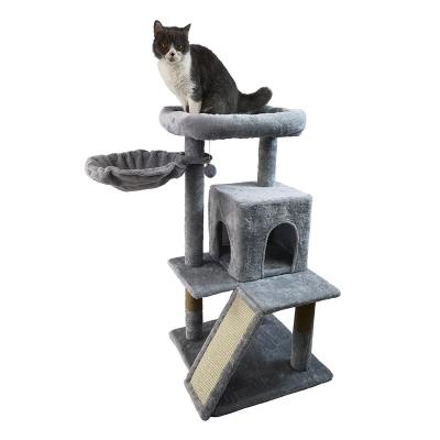 China Cat Product Sisal Castle Modern Large Living Scratch Pet Scratcher Housing Furniture Climbing Tower Cat Tree for sale