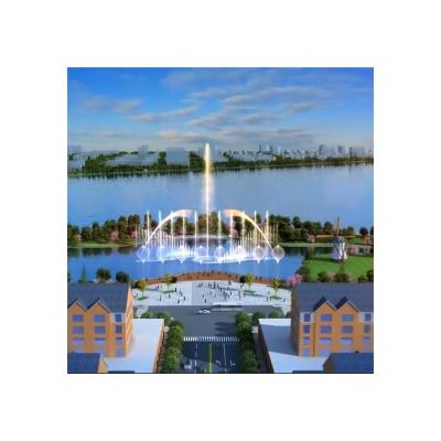 China Modern music signal control ocean fountain water fountain light music control system colorful fountain for sale