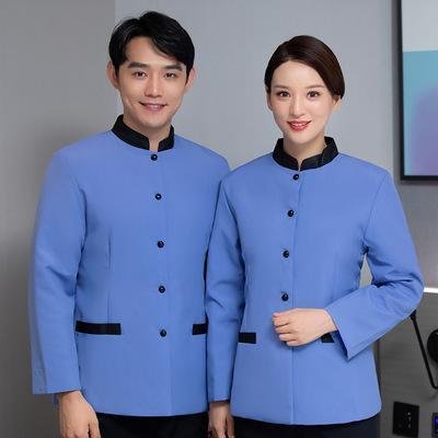 China Housekeeping Staff Polyester/Cotton Unisex Work Hotel Housekeeping Uniform Uniform for sale