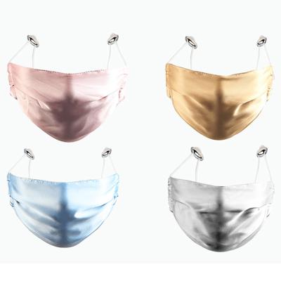 China Elegant Silk Outdoor Maskes Fashion Ice Maskes Satin Summer Mouth Maskes Reusable Natural Silk Face Silk Maskes for sale