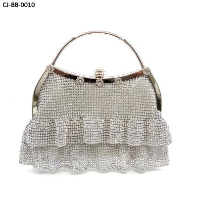 China Hot-selling luxury ladies rhinestone handbags diamond evening bag wedding classy women's handbag for sale