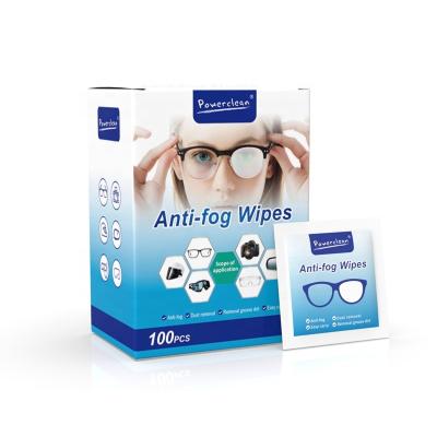 China Alcohol Individual Package 100PCS Per Box Disposable  Anti Fog Wipe for Glasses WholesaleGlasses Wet Wipe for Computer Screen Eyeglasses for sale