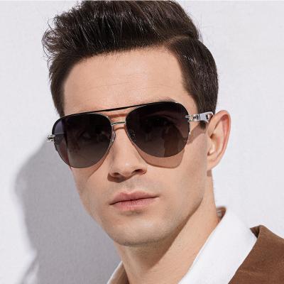 China High Quallity 2023 New Arrival In Stock Luxury Eyewear with Designed Pilot Frame UV400 for Business Driving Outdoor Polarized Men Sunglasses for sale