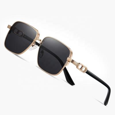 China Round New Fashion High Quality Anti Glare UV400 Eyeglasses Stylish Portable Driving Business Alloy Frame with Free Packing 2023 Men for sale