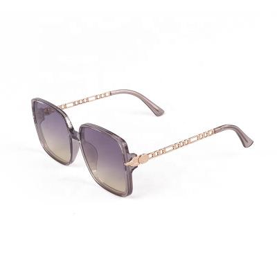 China High Quallity 2023 Oversized Classic Shades Fashion Big Square Mental Chain Frame for All Faces Mirror Vintage Colorful Women Sunglasses for sale