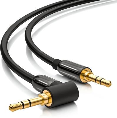 China 24k Car Stereo Connector Copper Wire 3.5mm Gold Plated Male-to-Female Audio Cable For Tablet Laptop Smartphone Speaker for sale