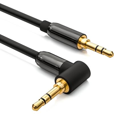 China Car Factory Direct Selling Gold Plated Connector 24k Copper Wire 3.5mm Male-to-Female Audio Cable For Phones for sale