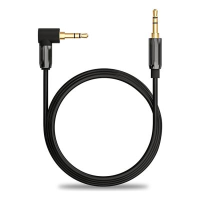 China Low Price Direct Black Car Different Length Copper Wire 3.5mm Audio Cable Male-to-Female Stereo for sale