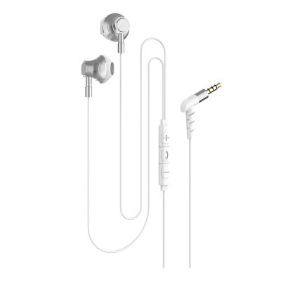 Cina In-Ear Noise Canceling Headphones Sport Metal Stereo Bass Earphones Wired Headphones With Braided Microphone 3.5mm Earpiece in vendita