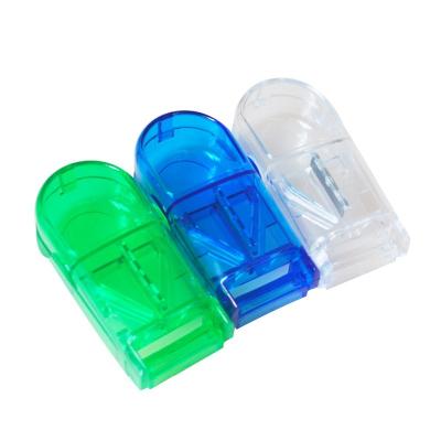 China With Portable Medicine Cutter Elysaid Pocket Pill Box Tablet Cutter Medicine Divider Pill Holder Pill Cutter for sale