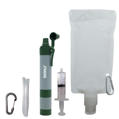 China Personal Logo Printing Portable Filter Water Straw Water Filtration System Sewage Purification Storager Survival Emergency Kit 5898789 for sale