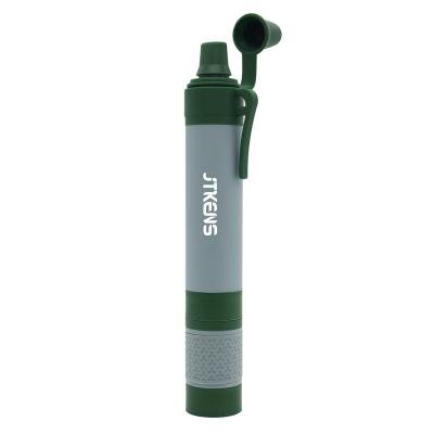 China 32Â ° F - 90 Â ° F Logo Printing Portable Filter Water Straw Water Filtration System Sewage Purification Storage Survival Kit for sale