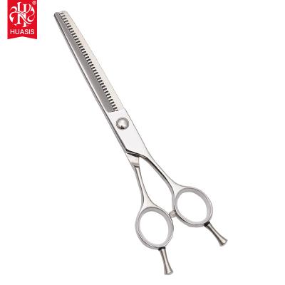 China AF-6538V SUS 440C Tip Dog Grooming Scissors 38 Teeth Viable Straight Pet Scissors 6.5inch Dull Thinning Product for sale