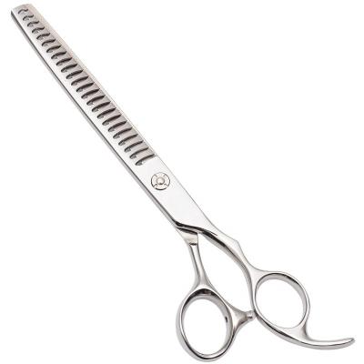 China Pet Grooming HUASIS Pet Care Tool AF-7524T 7.5 Inch Excellent Sliver Professional Dog Pet Grooming Scissors for sale