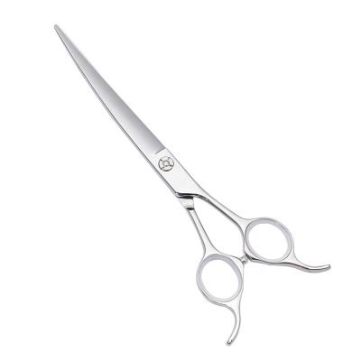 China AF-70Q Durable 7.0 Inch Curved 30 Degree Pet Beauty Scissors Professional Cat and Dog Beauty Scissors Trim Beauty Tool for sale